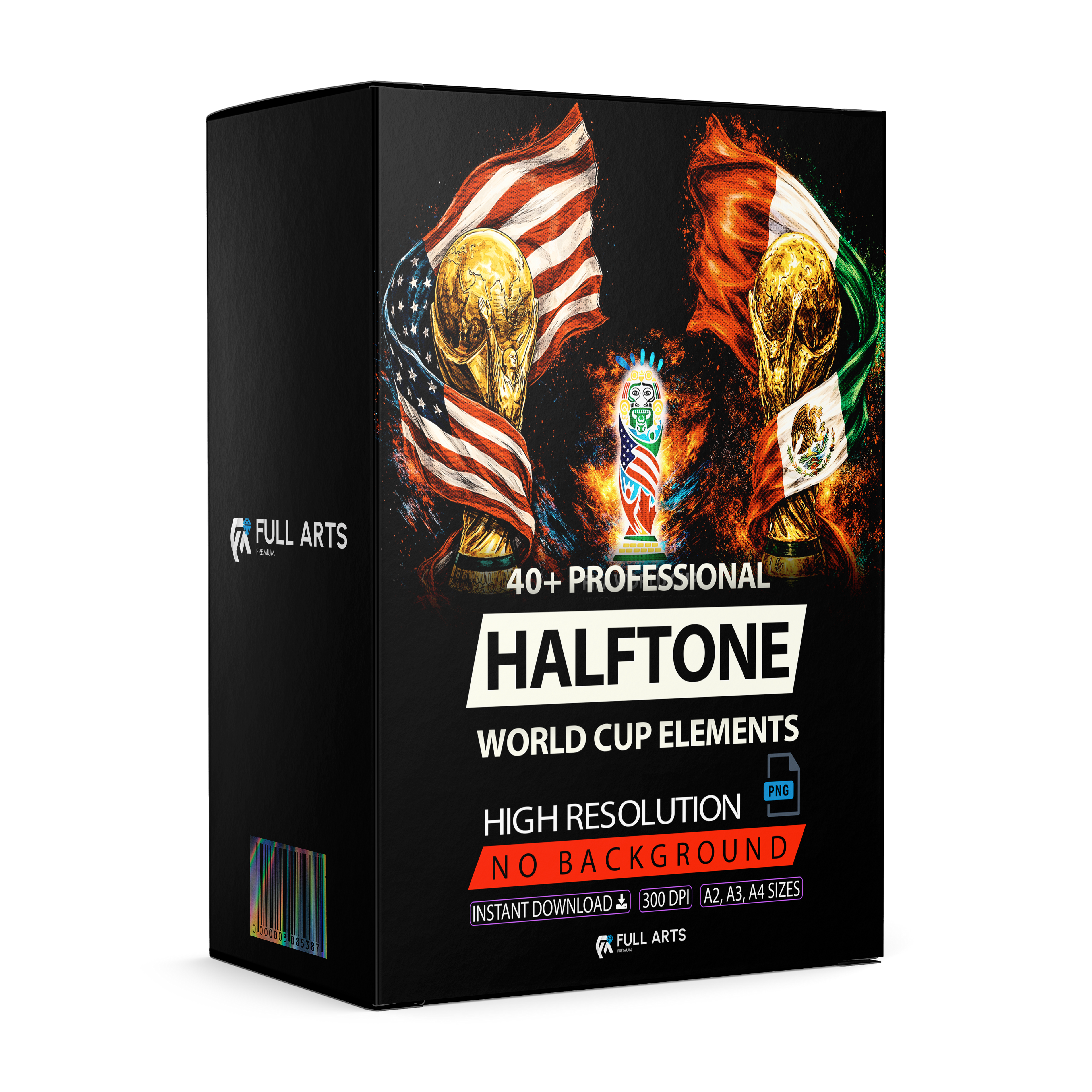 Pack 40+ Halftone Cup Elements Designs