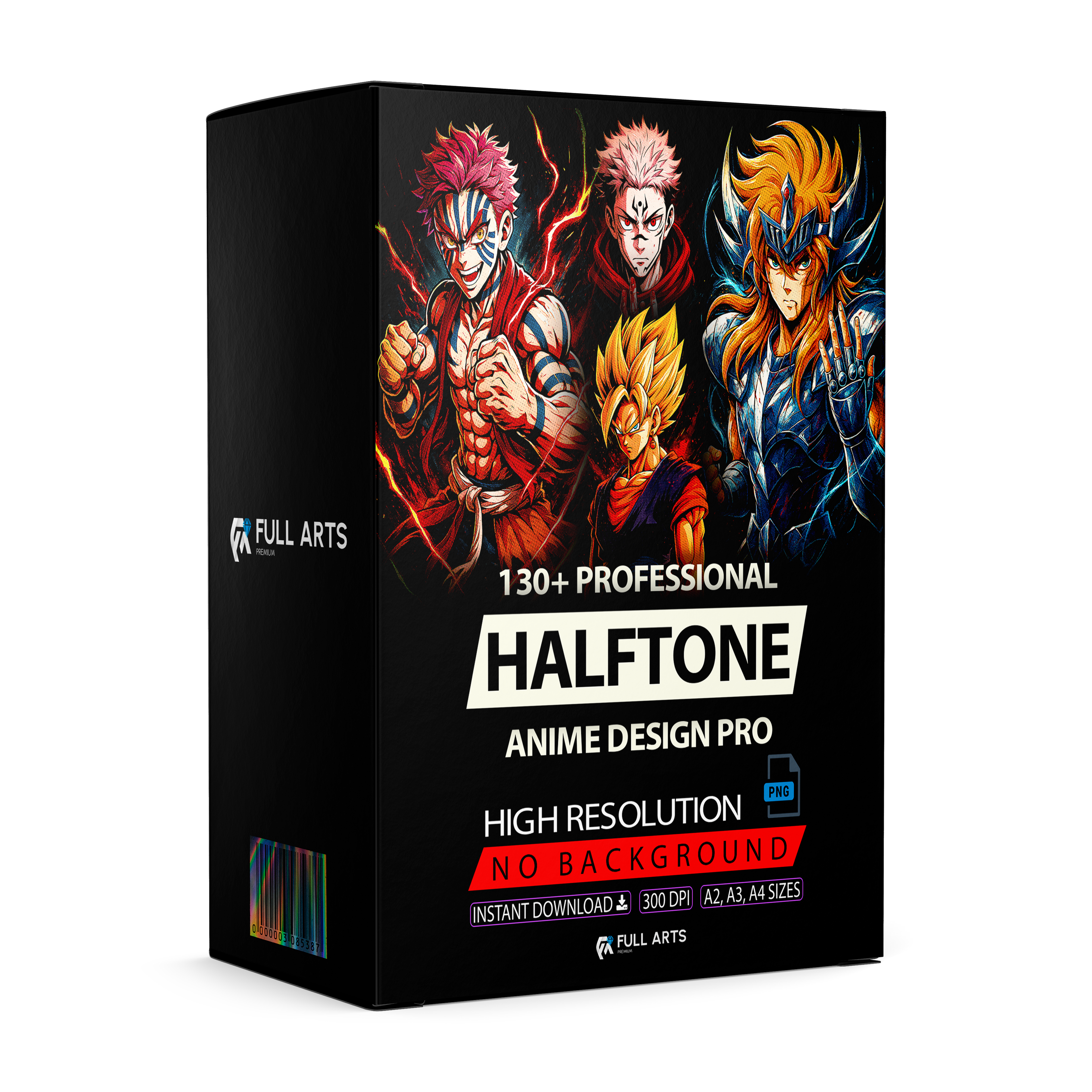 Pack 130+ Halftone Anime Designs