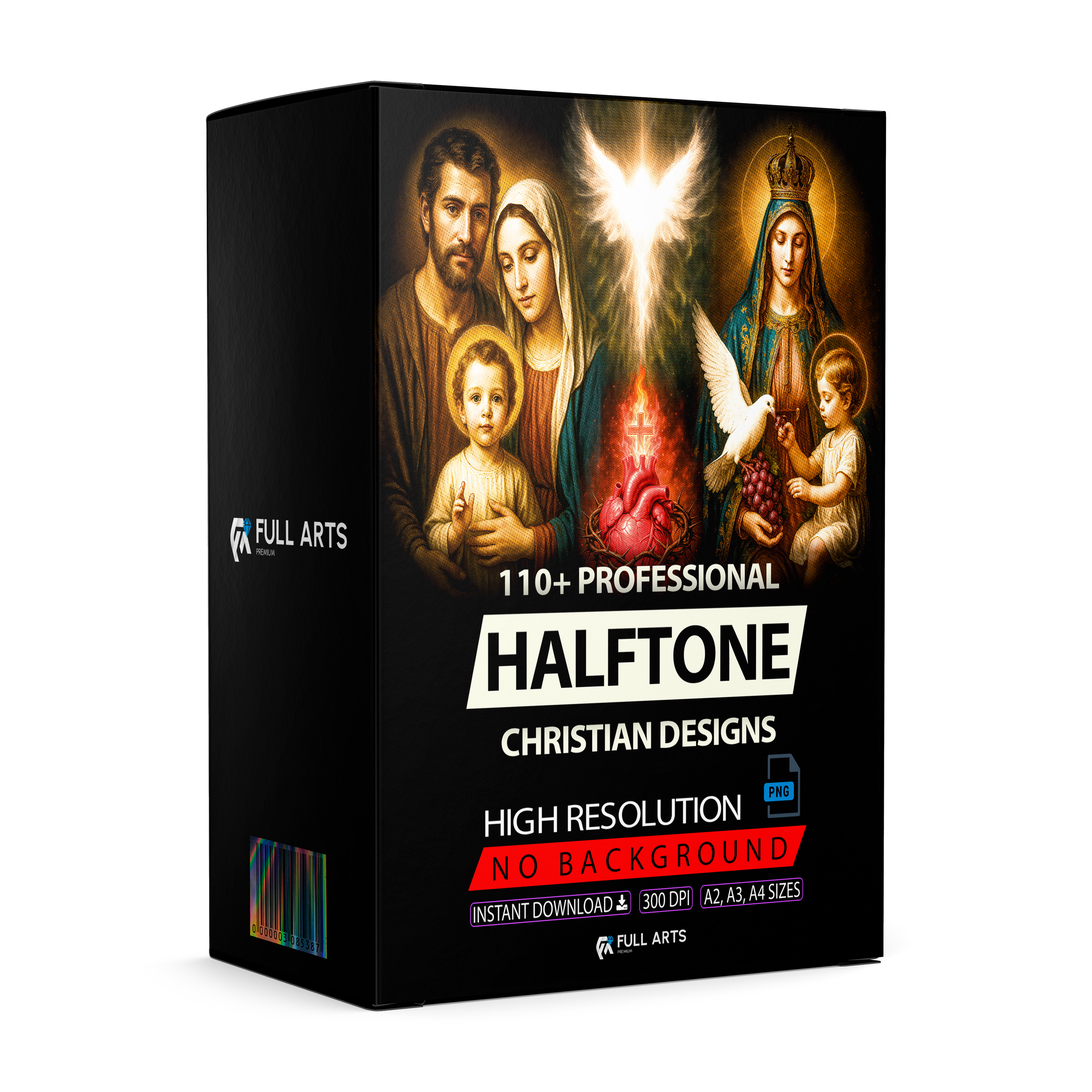 Pack 110+ Halftone Christian Designs