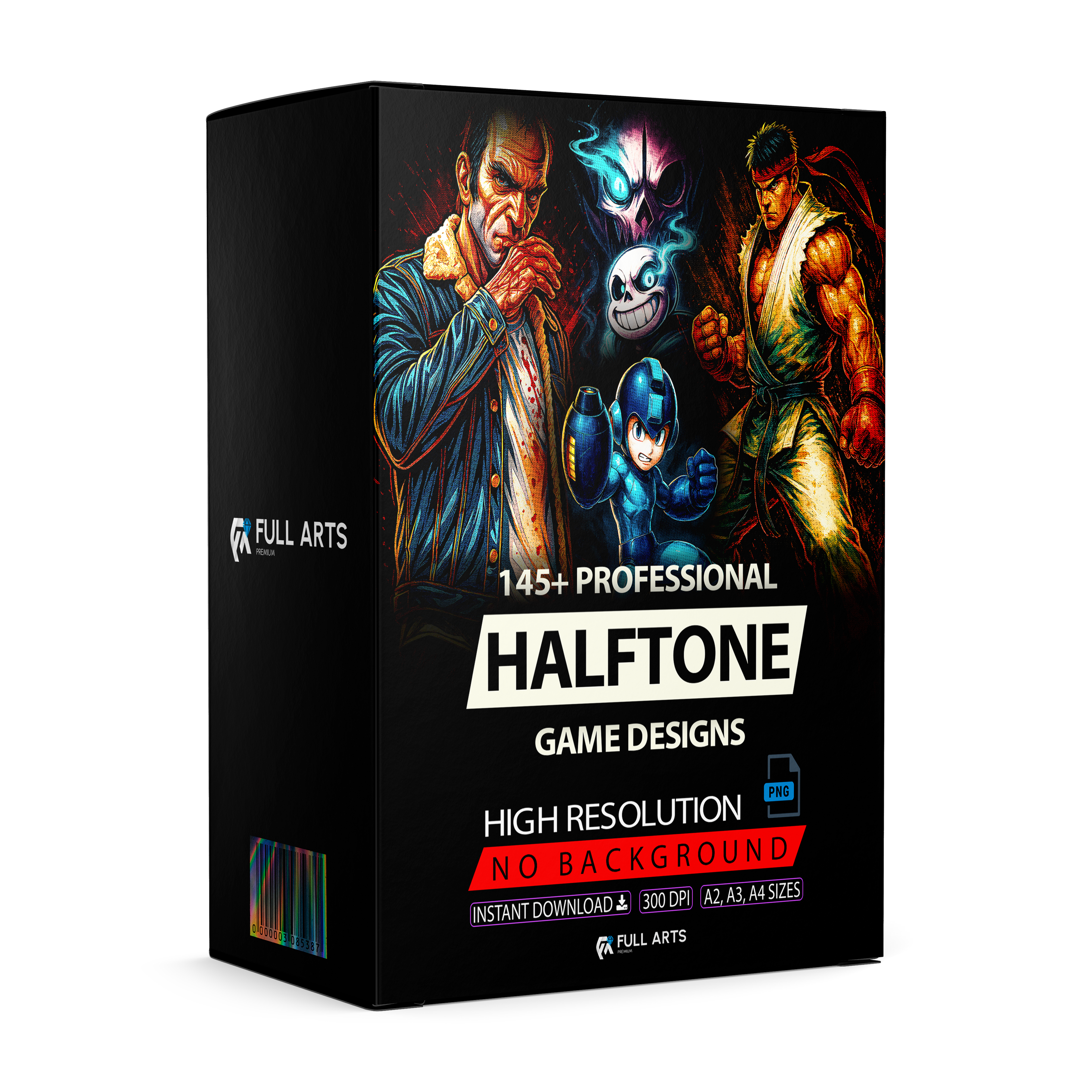 Pack 145+ Halftone Game Designs