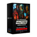 Pack 145+ Halftone Horror Designs