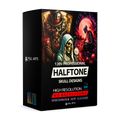 Pack 120+ Halftone Skull Designs