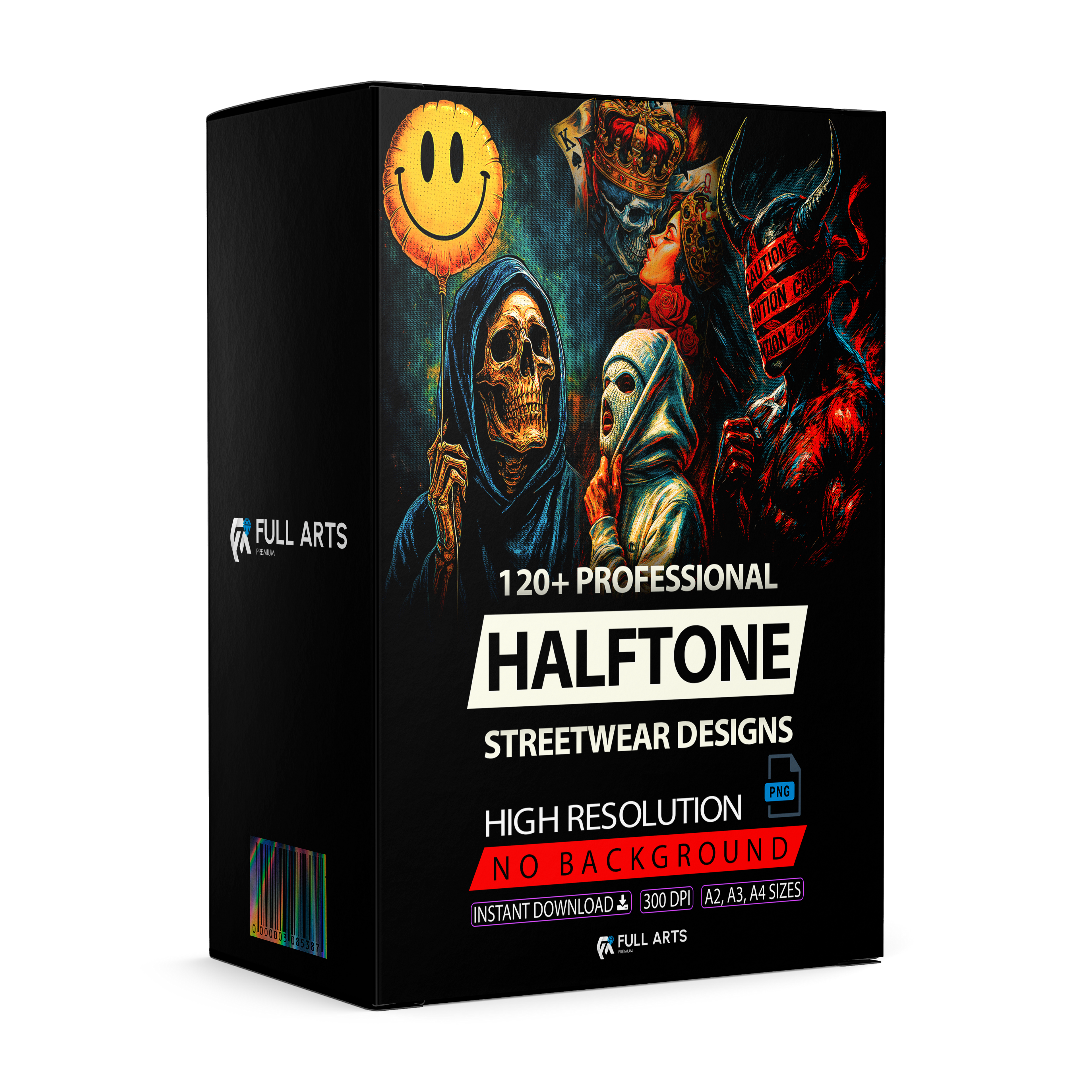 Pack 120+ Halftone Streetwear Designs