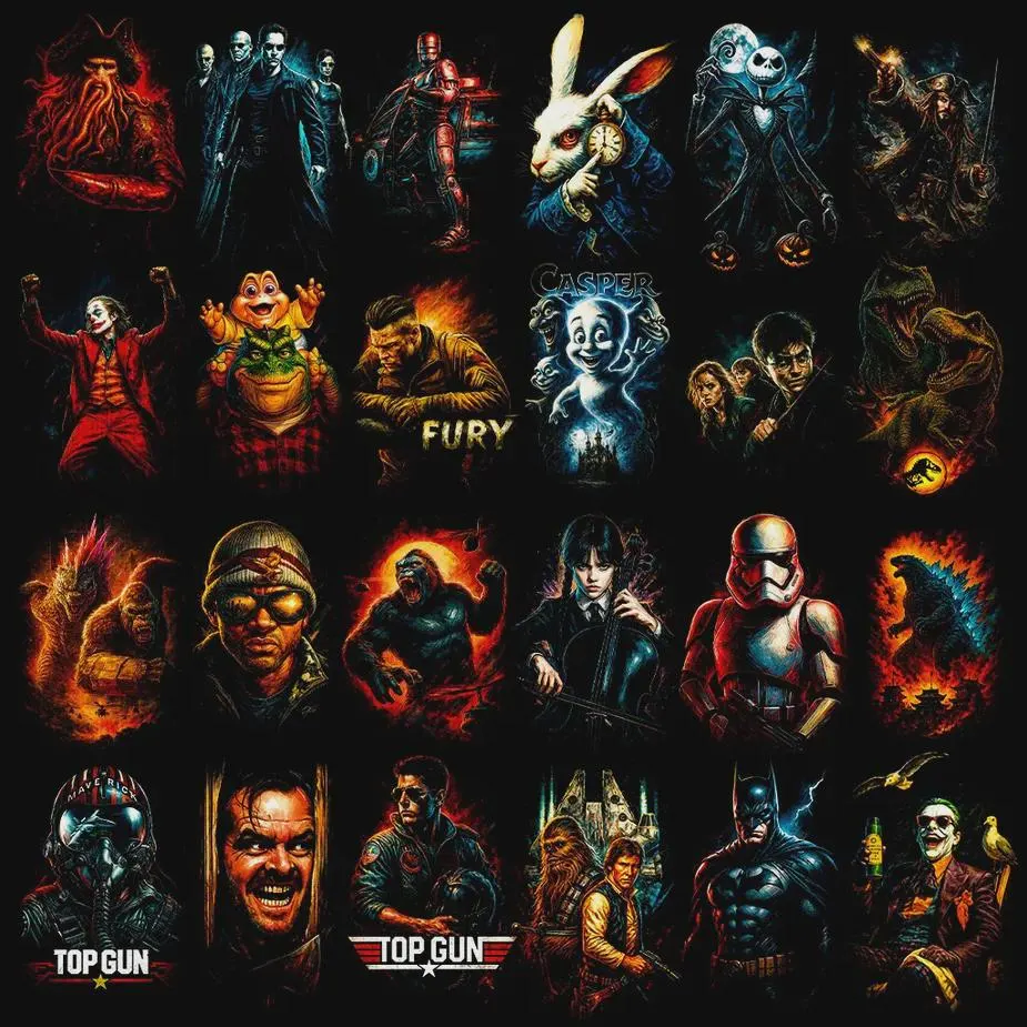 Pack 120+ Halftone Movie Designs