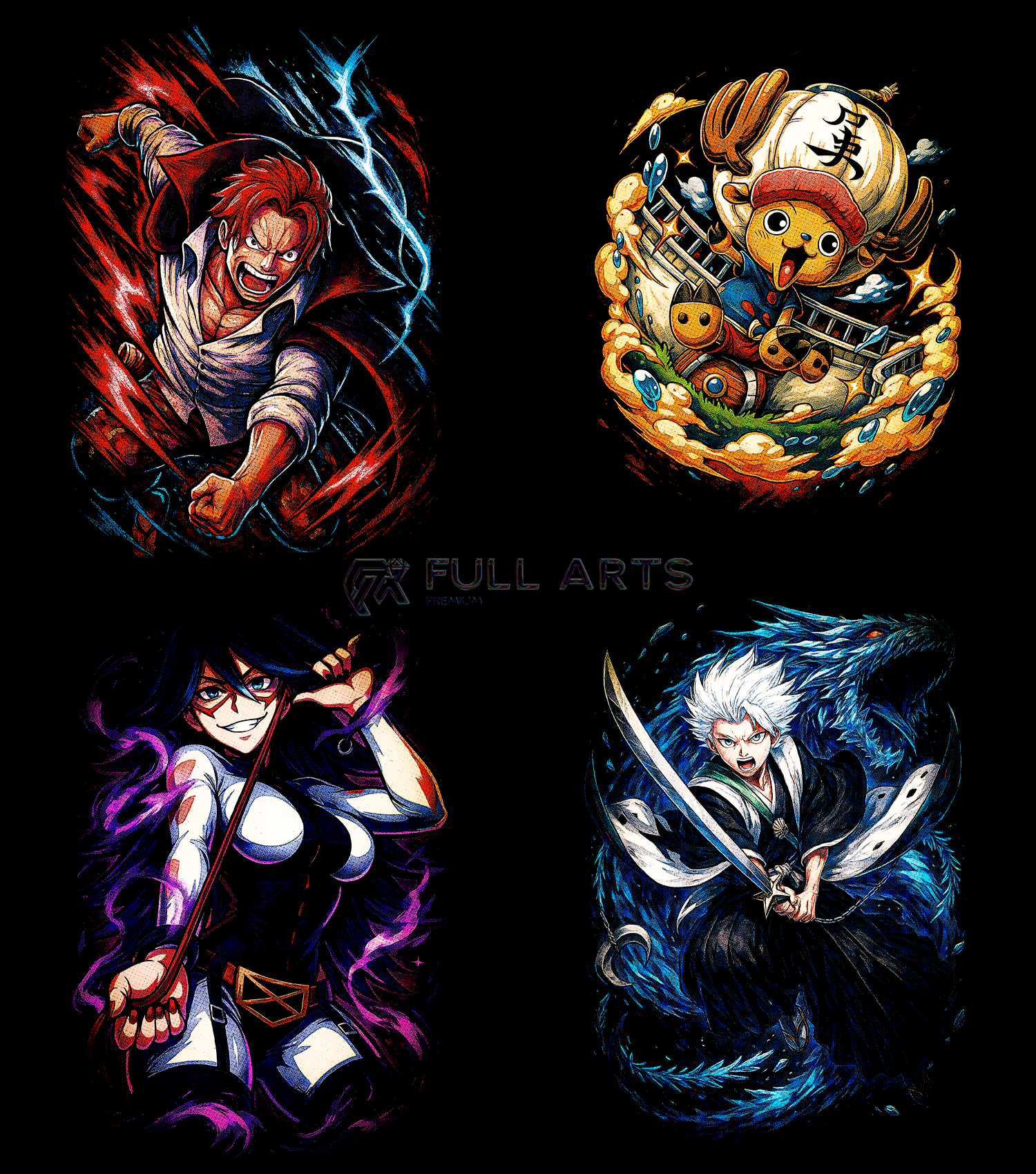 Pack 130+ Halftone Anime Designs