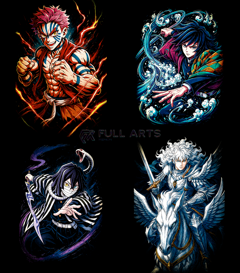 Pack 130+ Halftone Anime Designs