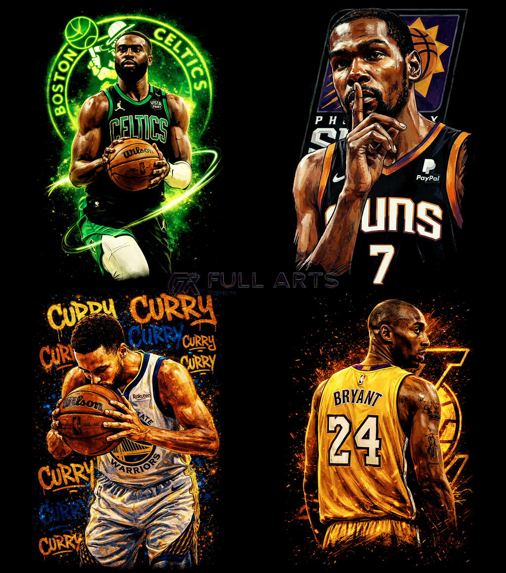 Pack 75+ Halftone NBA Legends Designs