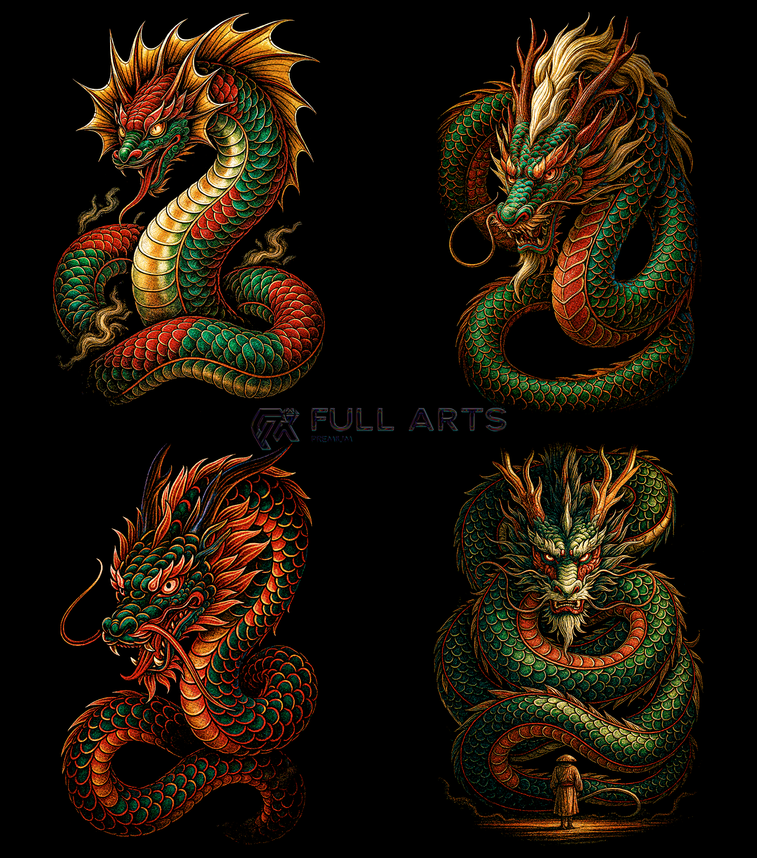 Dragon Pack 60+ Halftone Designs