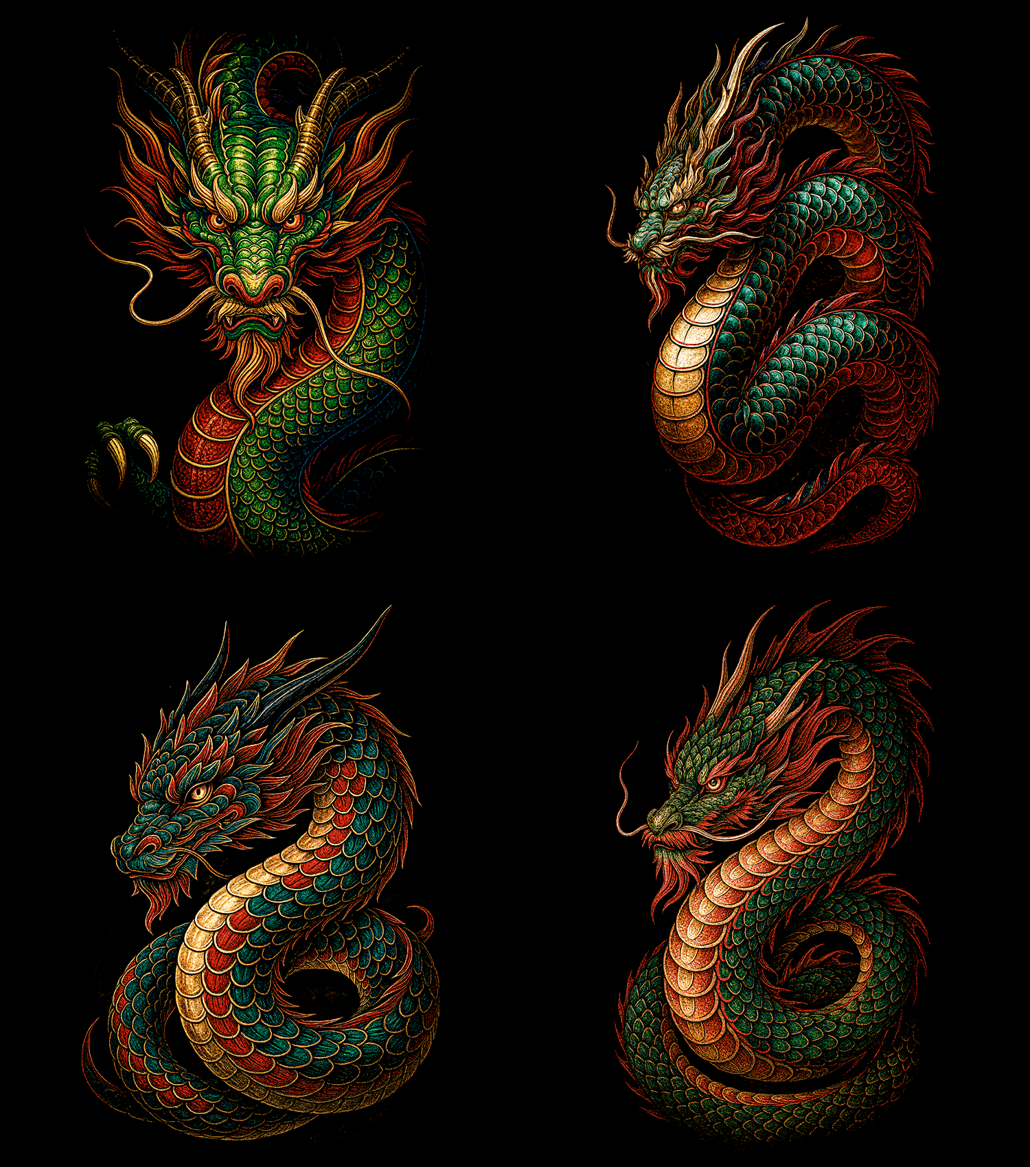Dragon Pack 60+ Halftone Designs