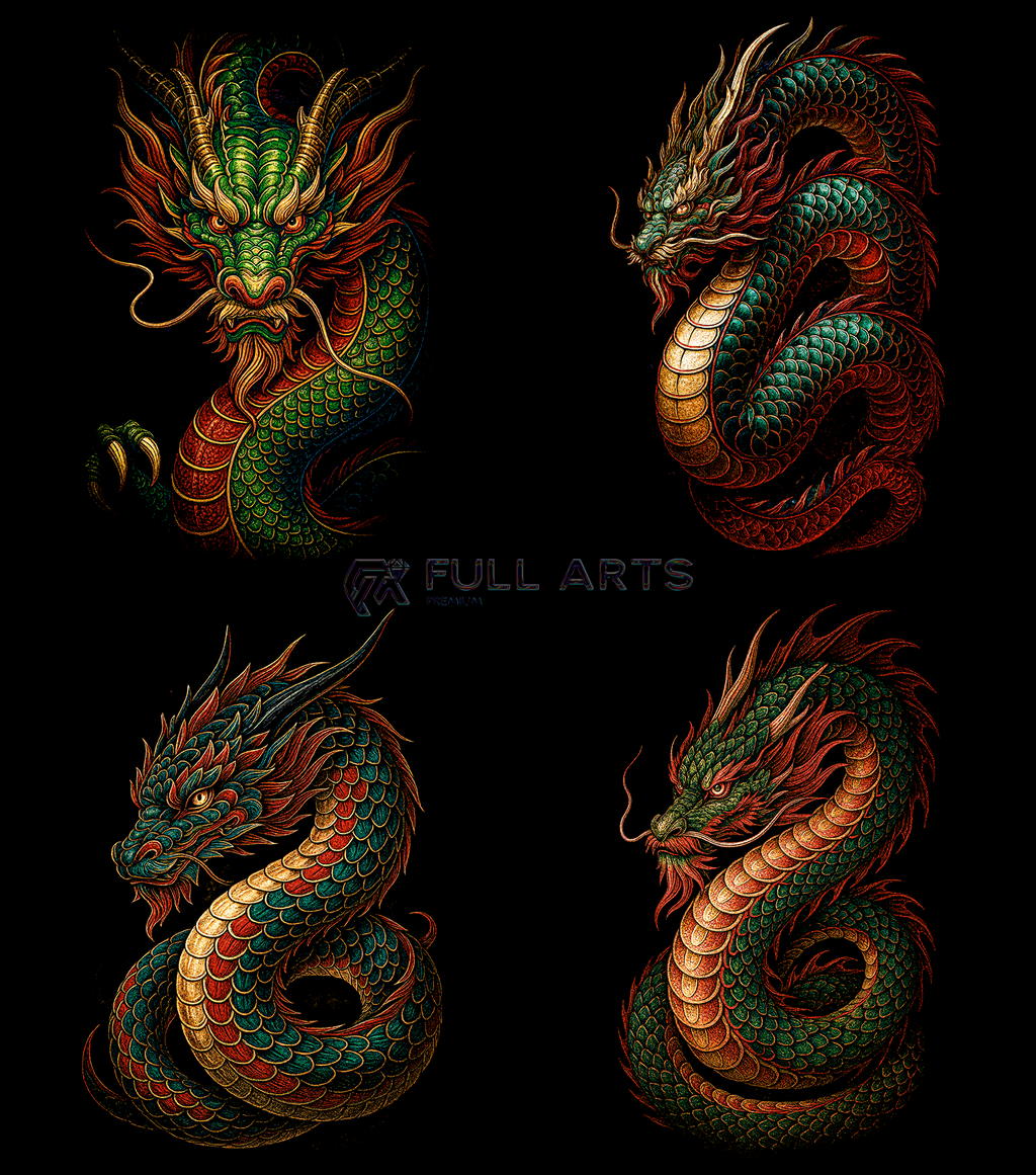 Dragon Pack 60+ Halftone Designs