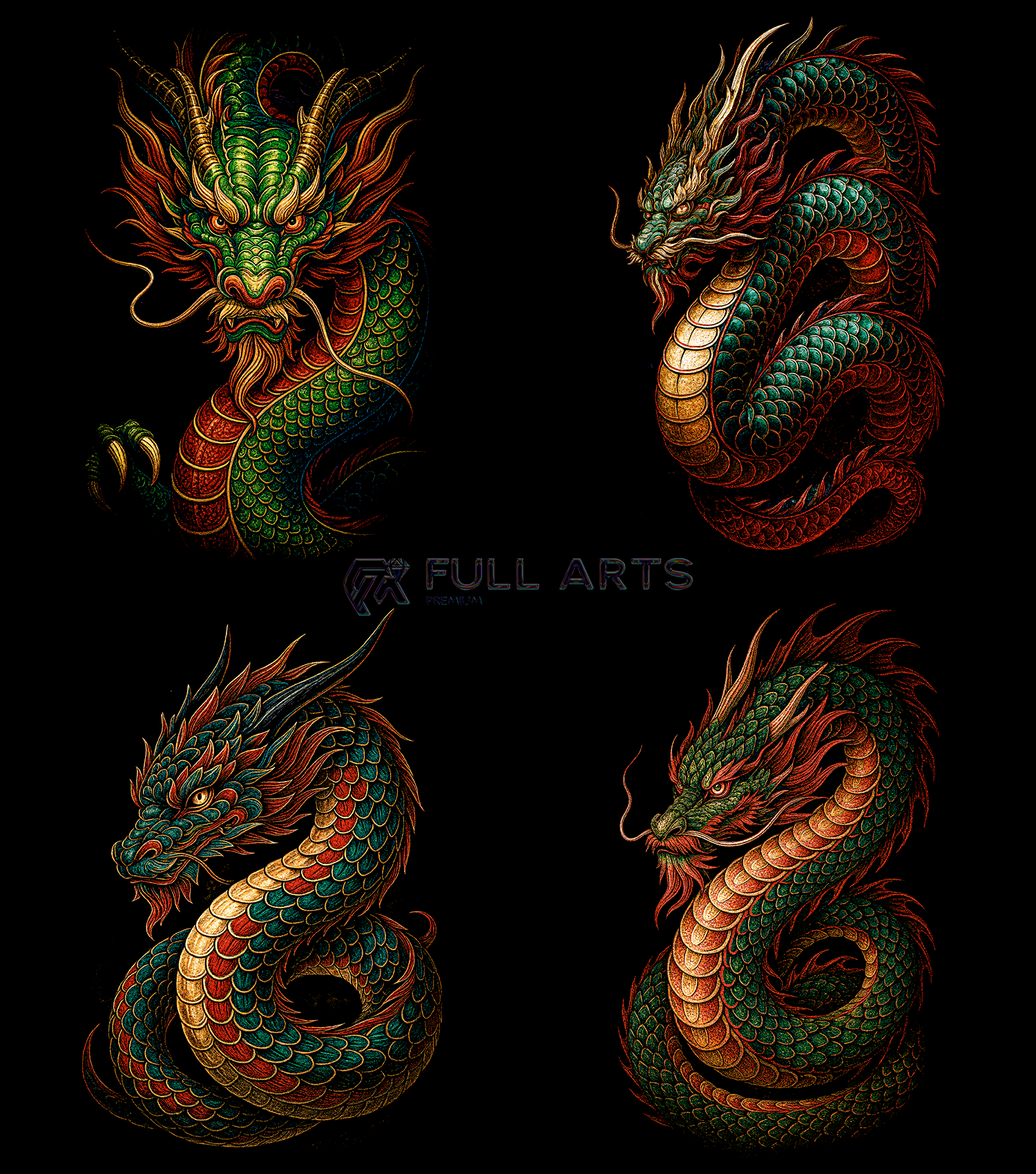 Dragon Pack 60+ Halftone Designs