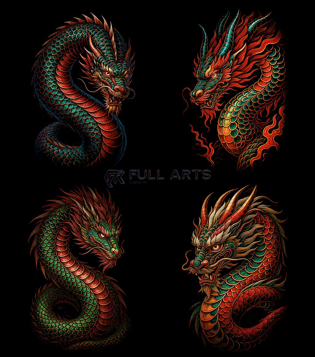 Dragon Pack 60+ Halftone Designs
