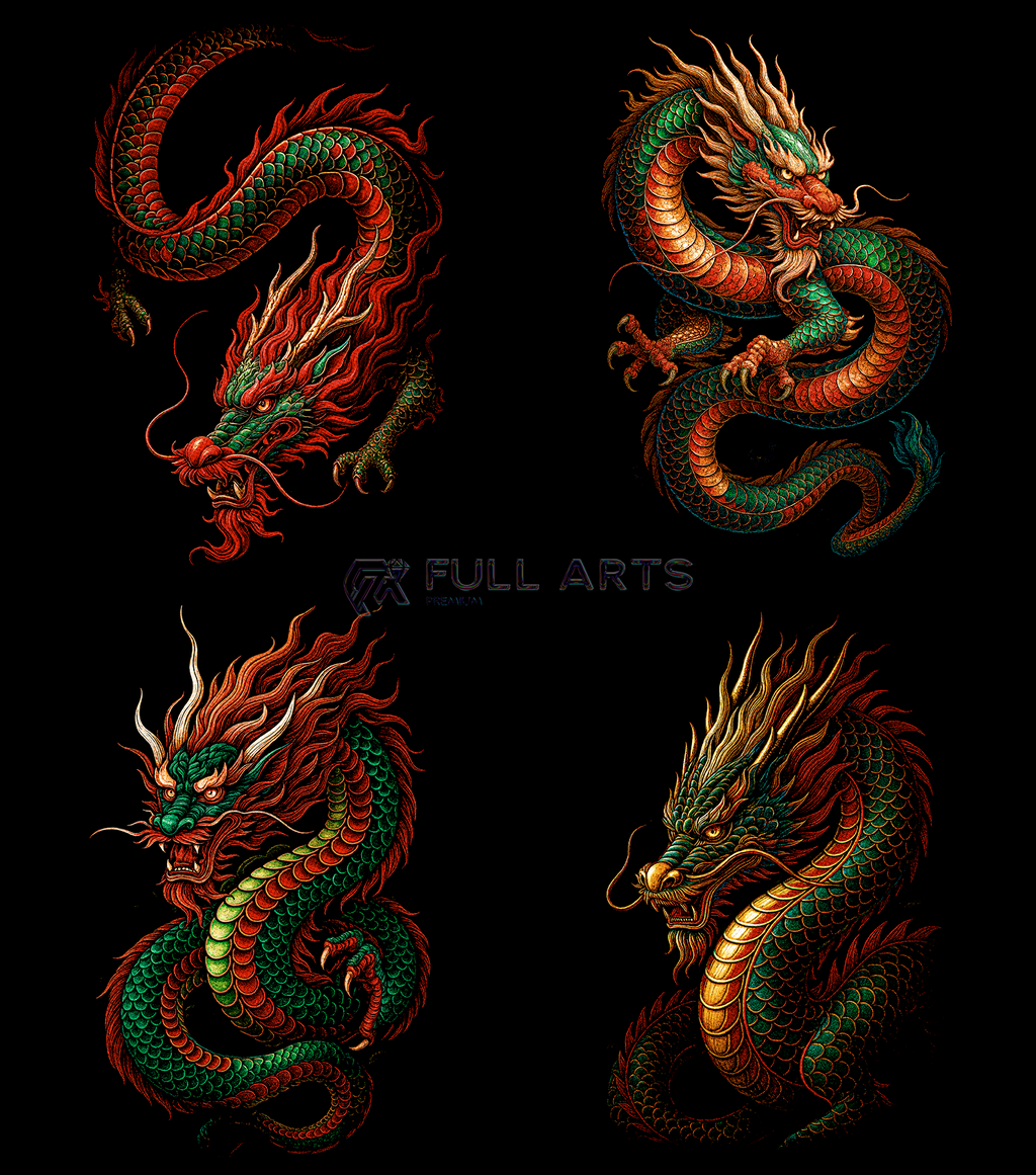 Dragon Pack 60+ Halftone Designs