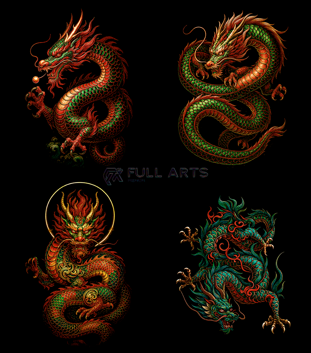 Dragon Pack 60+ Halftone Designs