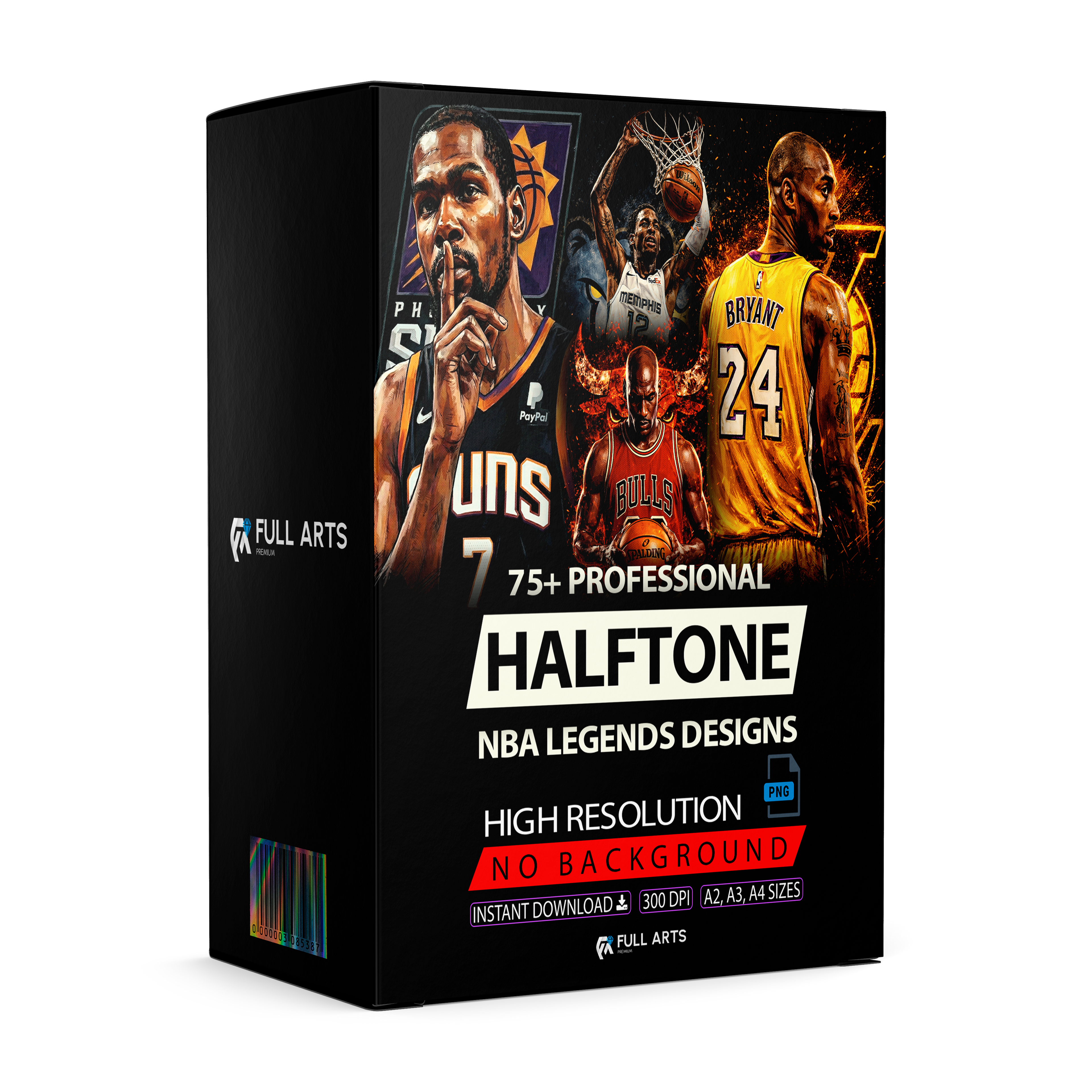Pack 75+ Halftone NBA Legends Designs