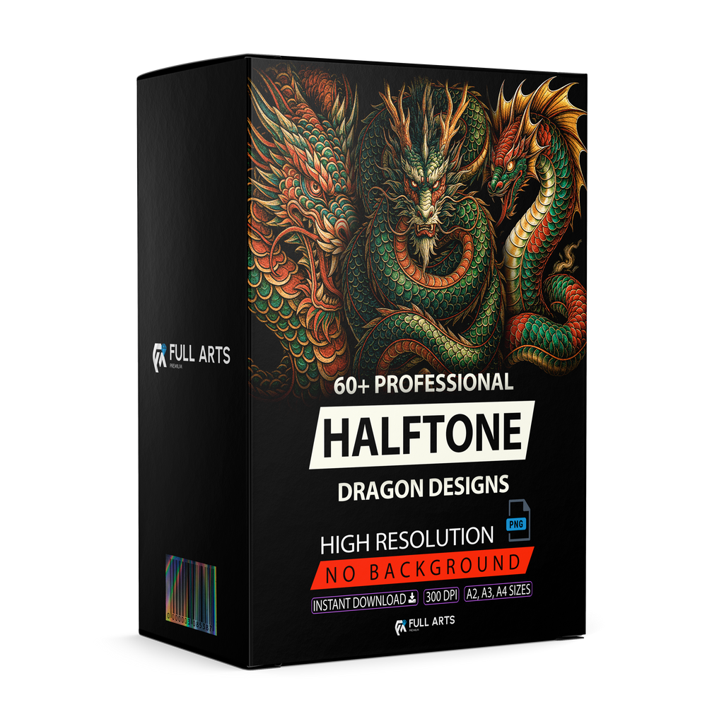 Dragon Pack 60+ Halftone Designs