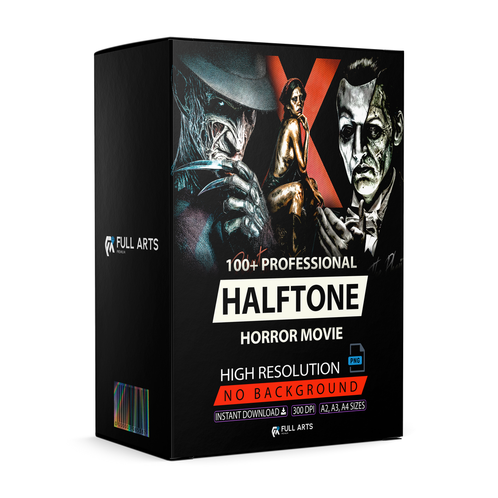 Horror Movie Pack 100+ Halftone Designs