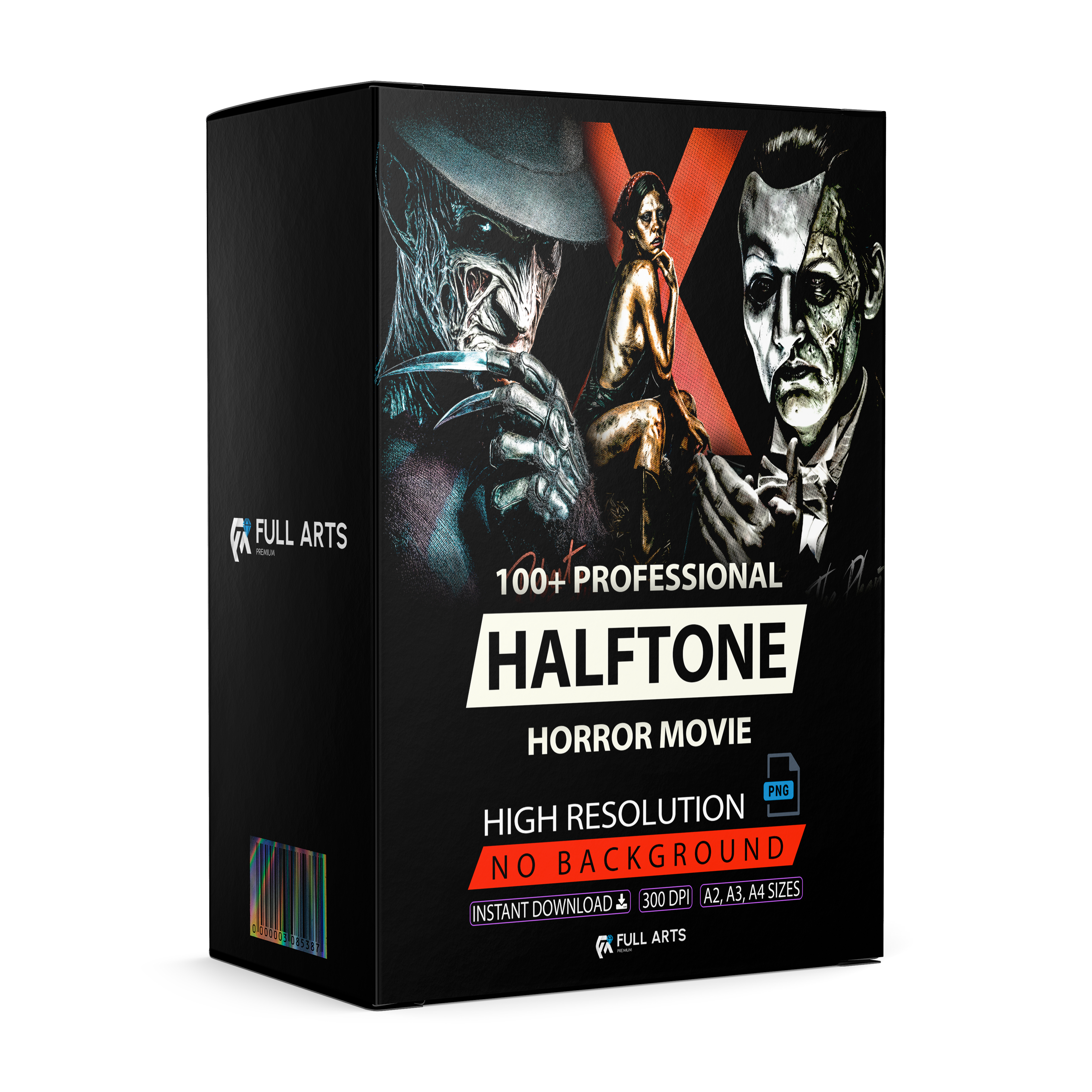 Horror Movie Pack 100+ Halftone Designs