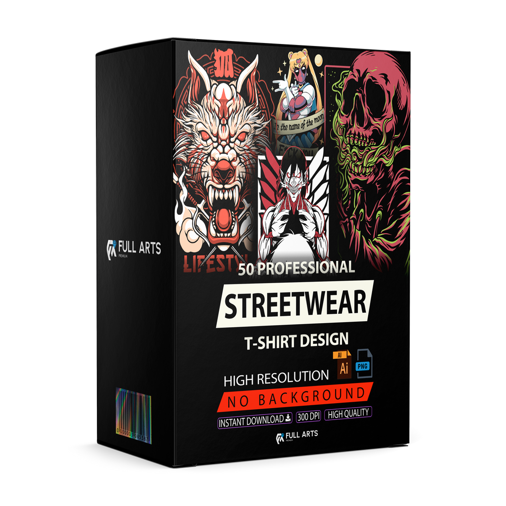 Streetwear Pack VOL.1 PNG + .AI Files
