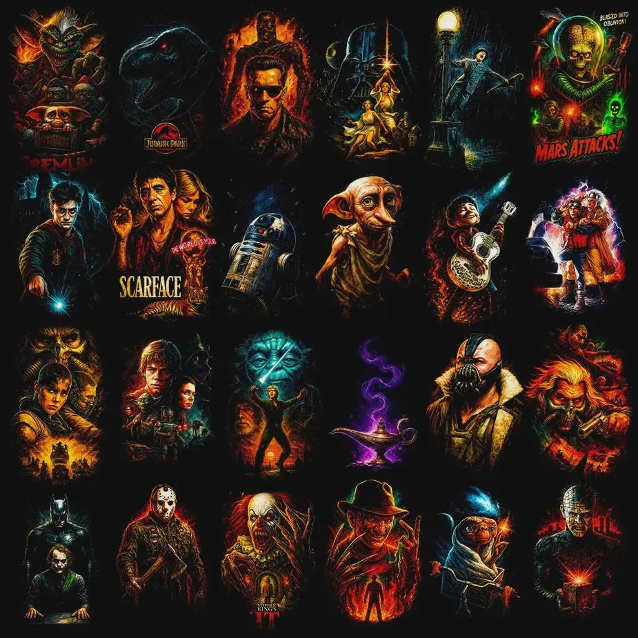 Pack 120+ Halftone Movie Designs