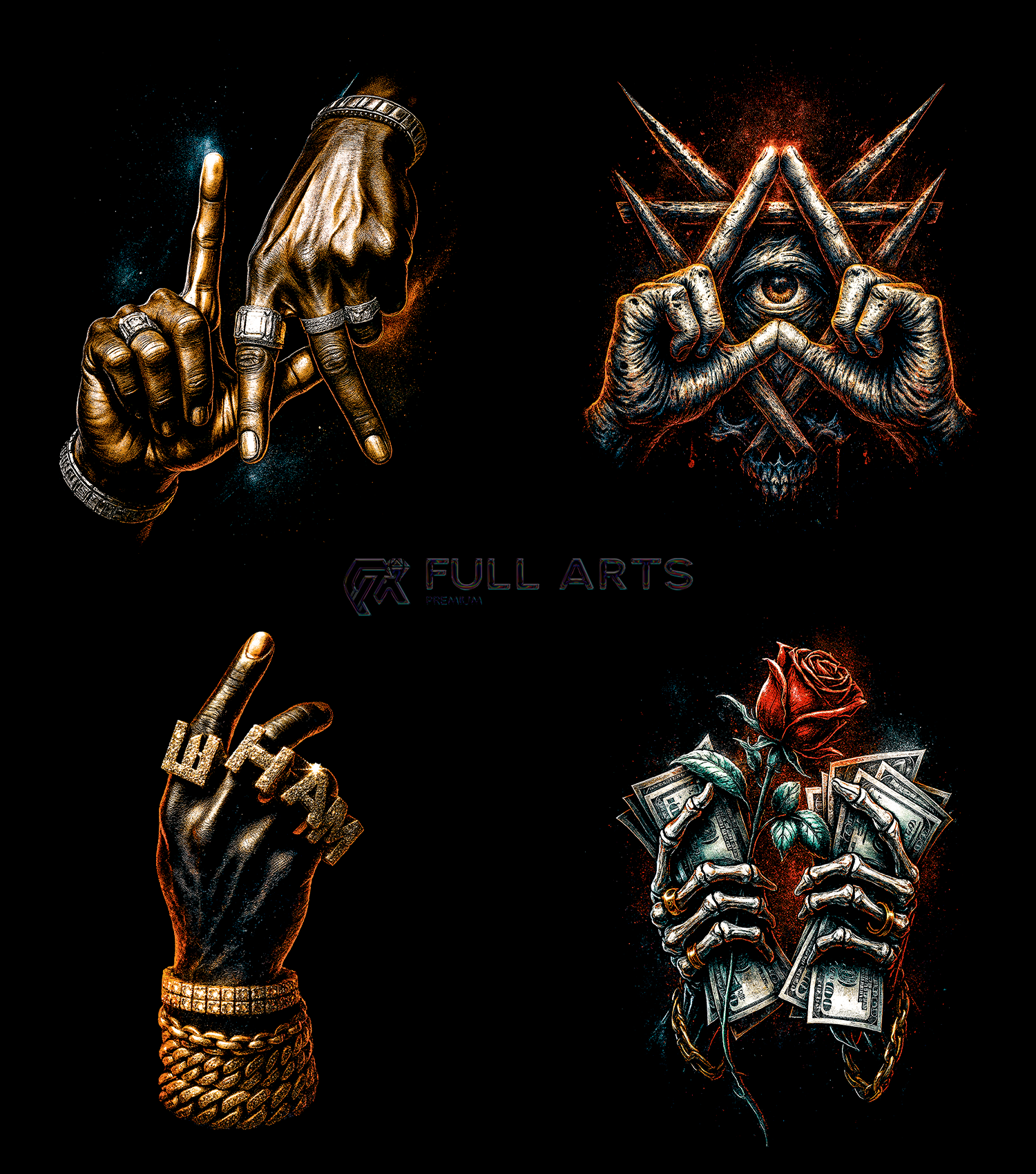 Streetwear Hand 70+ Halftone Designs