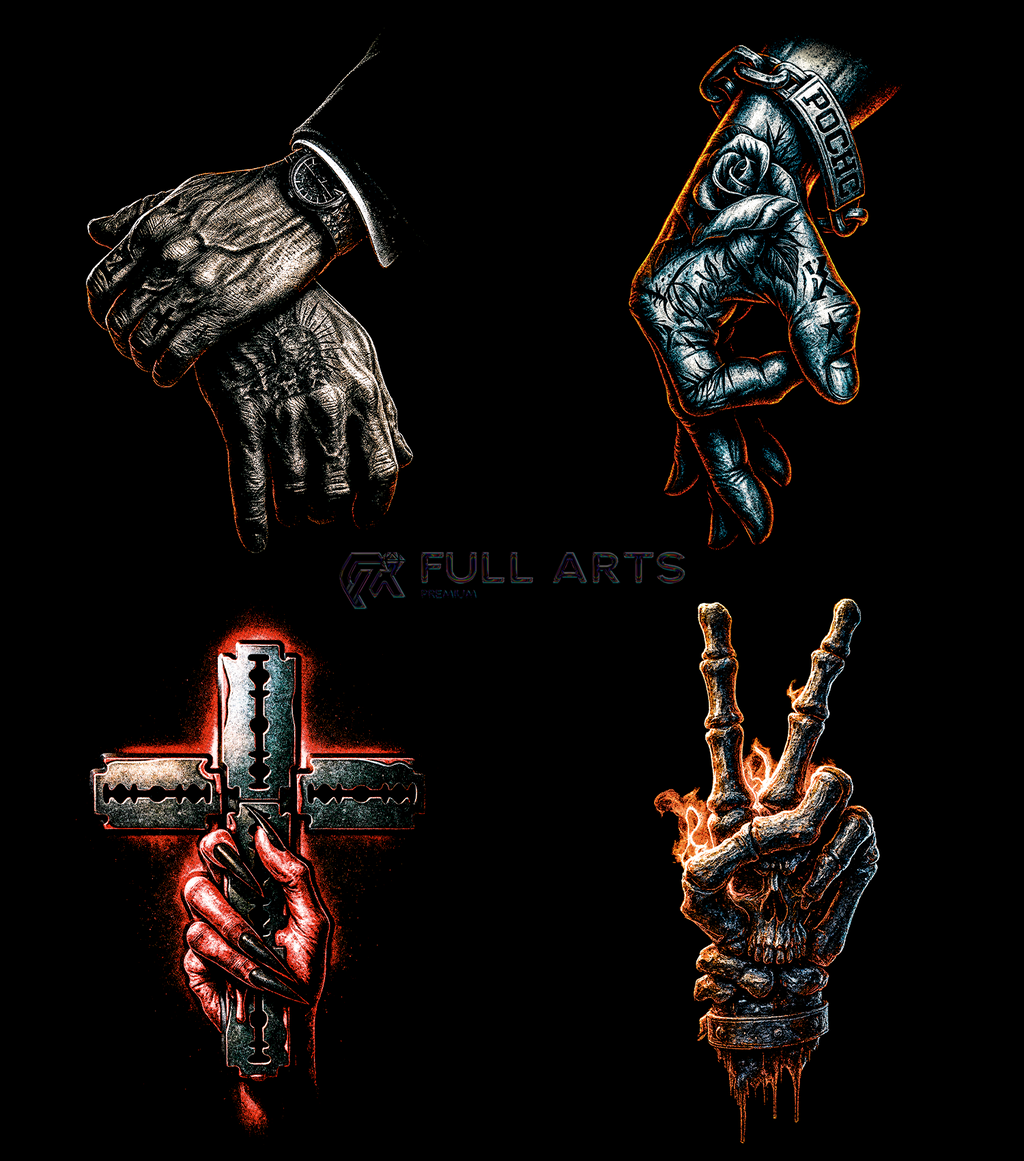 Streetwear Hand 70+ Halftone Designs