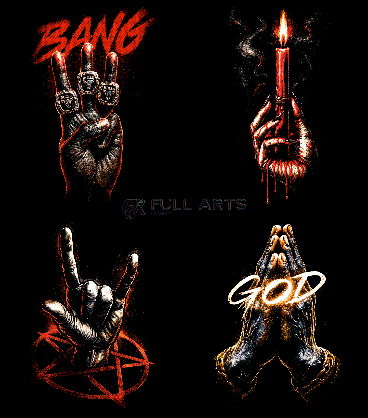 Streetwear Hand 70+ Halftone Designs