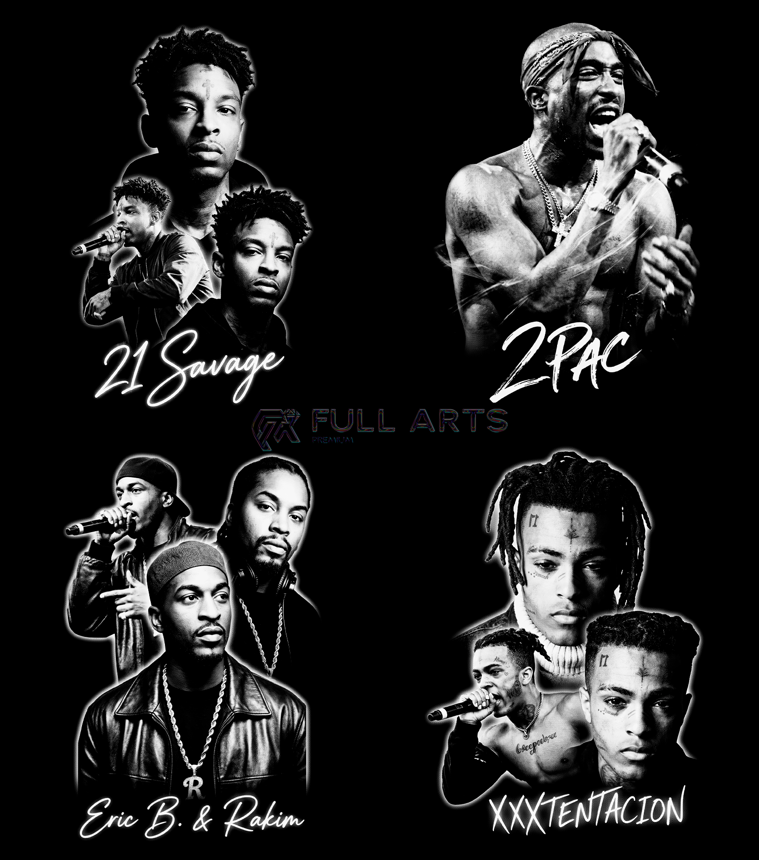 120+ Hip-Hop Monochrome Halftone Designs