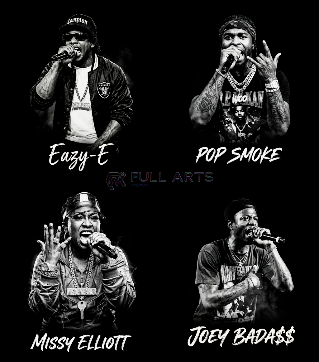 120+ Hip-Hop Monochrome Halftone Designs