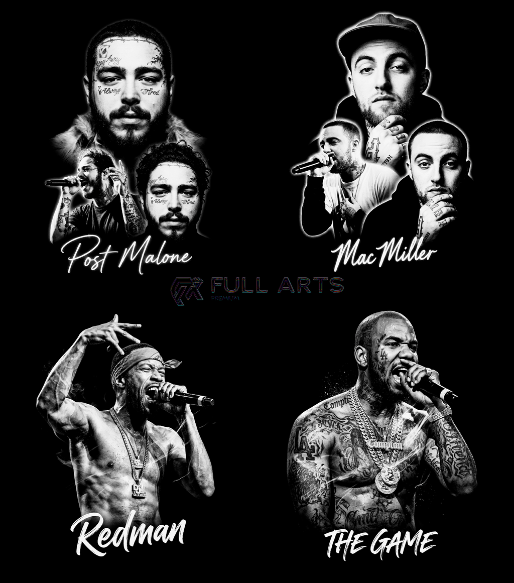 120+ Hip-Hop Monochrome Halftone Designs