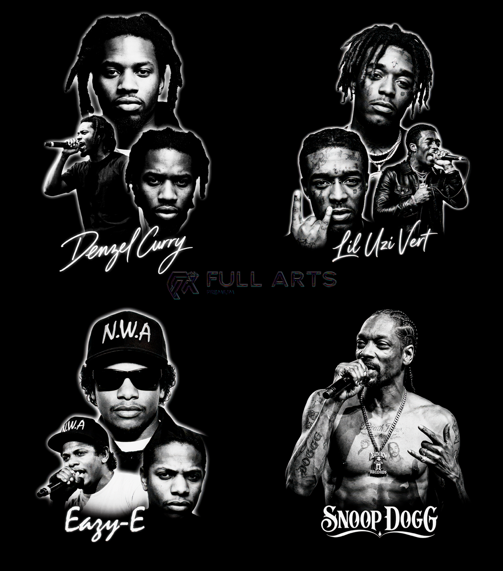 120+ Hip-Hop Monochrome Halftone Designs