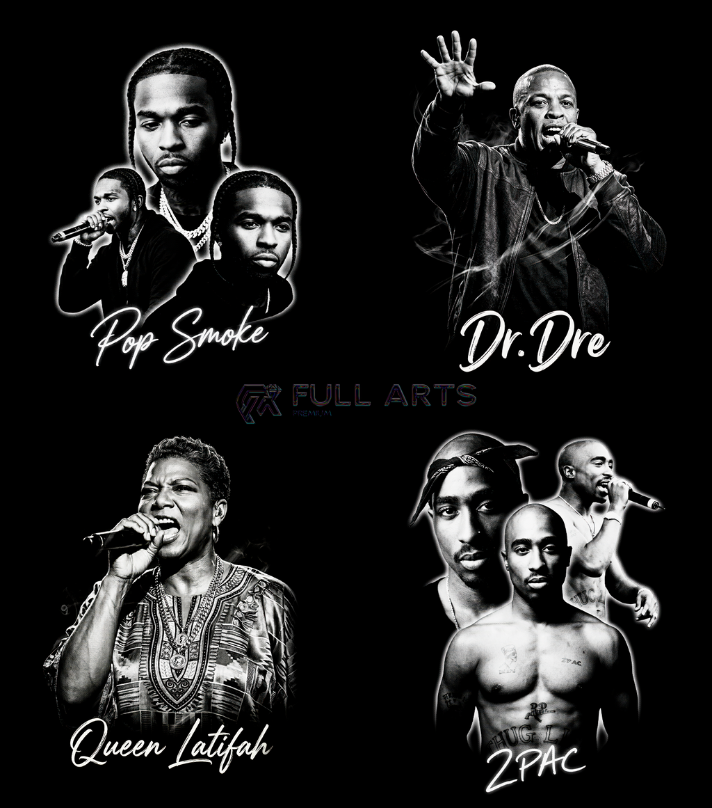 120+ Hip-Hop Monochrome Halftone Designs