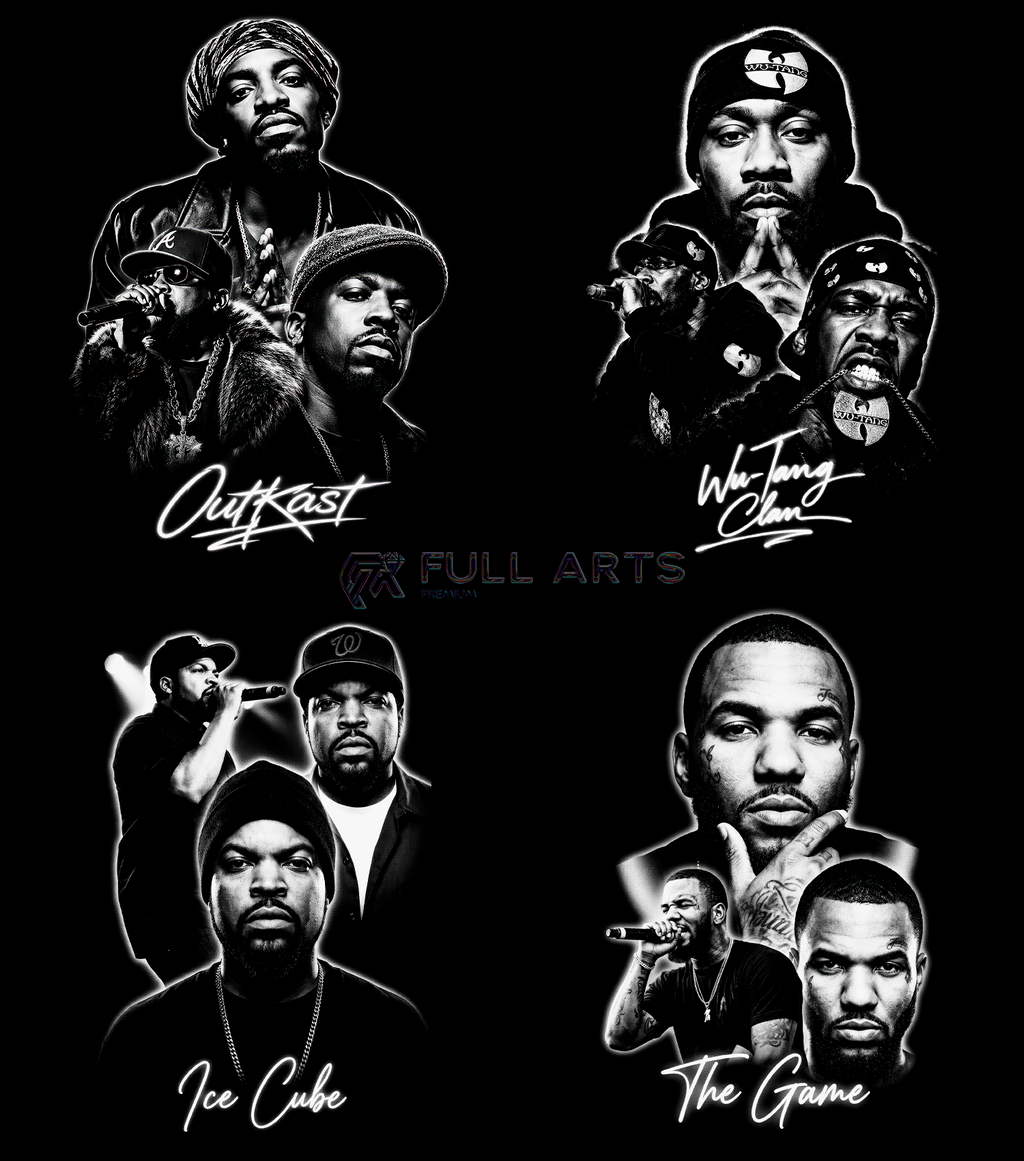 120+ Hip-Hop Monochrome Halftone Designs