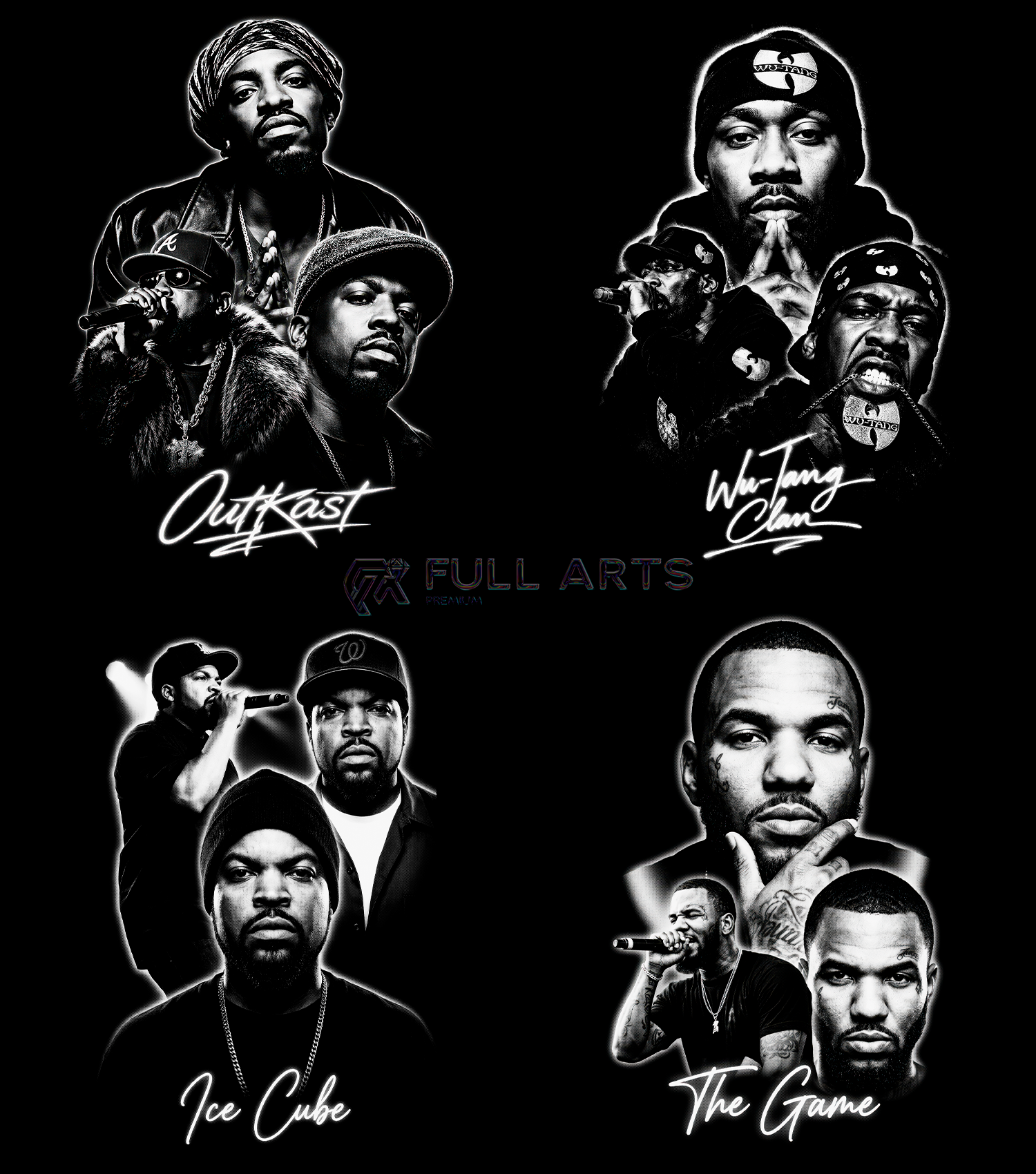 120+ Hip-Hop Monochrome Halftone Designs