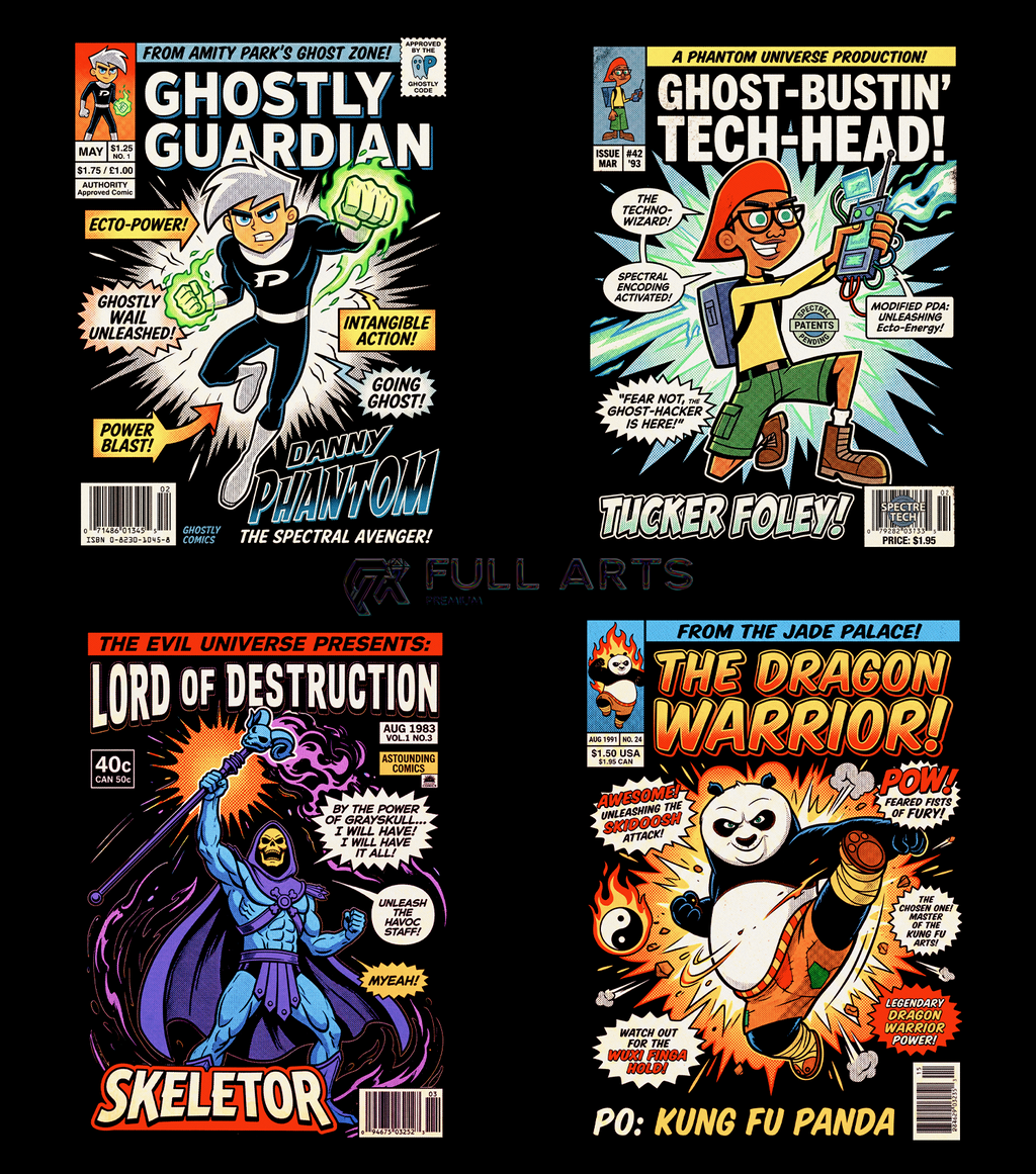 150 Comic Book Cover Halftone Designs