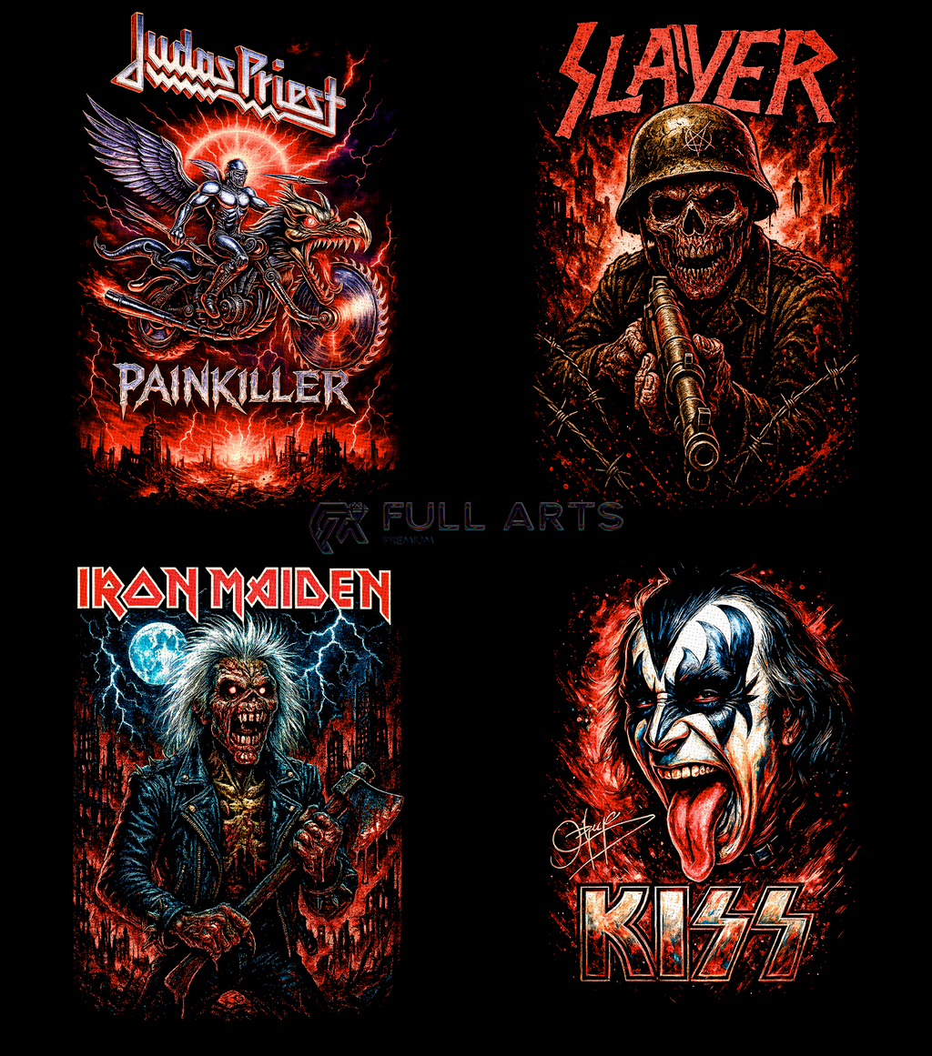 Pack 120+ Halftone Rock Designs
