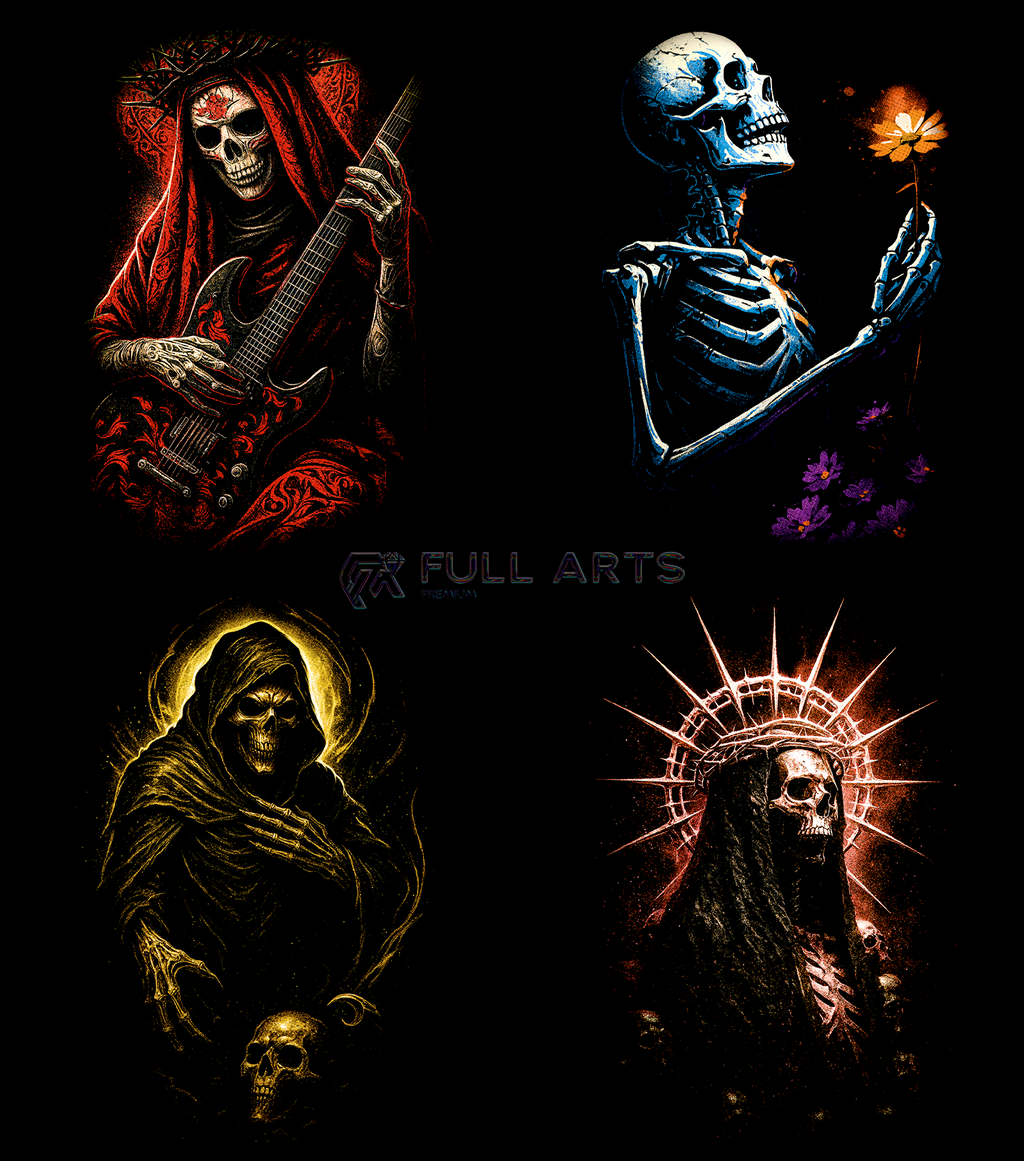 Skull Pack VOL.2 90+ Halftone Designs