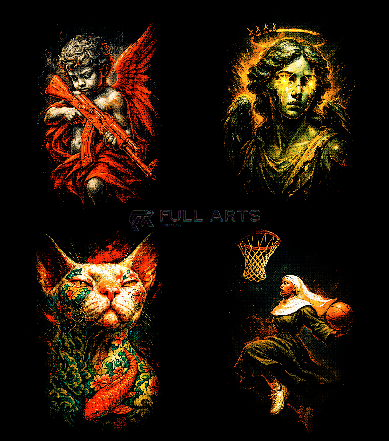 Pack 120+ Halftone Streetwear Designs