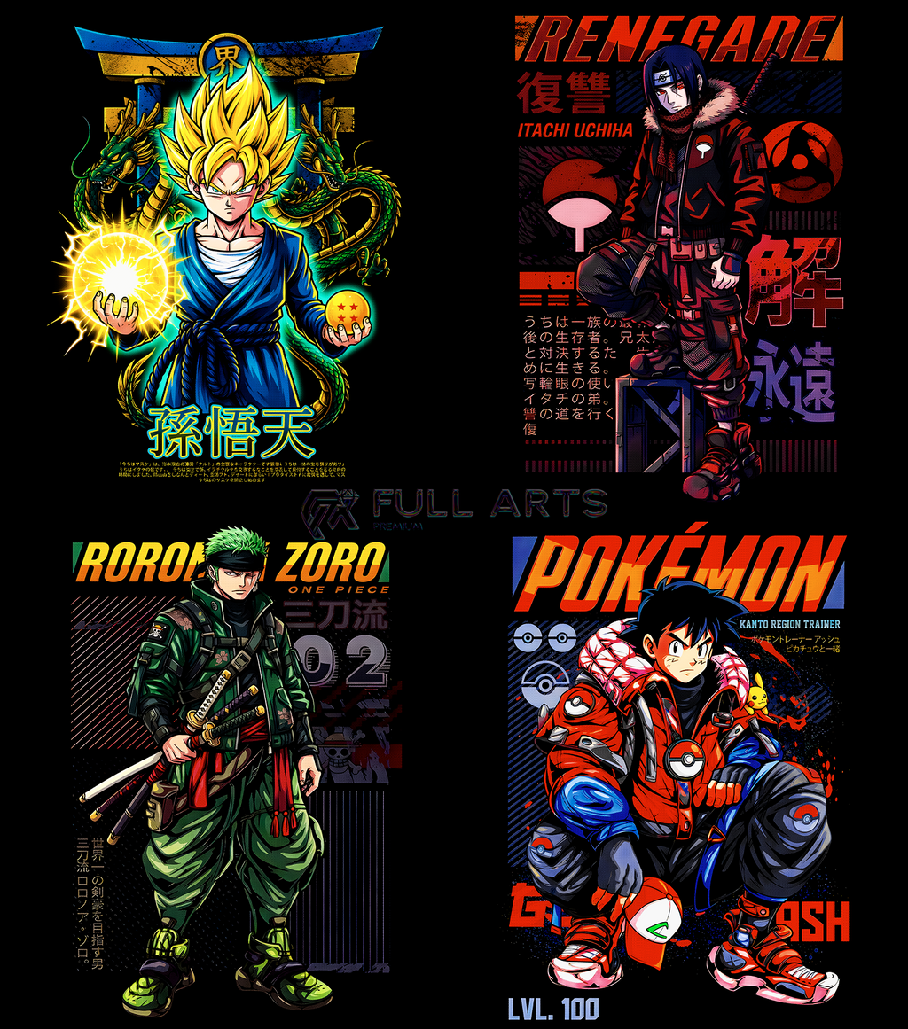 Pack Anime Streetwear Series