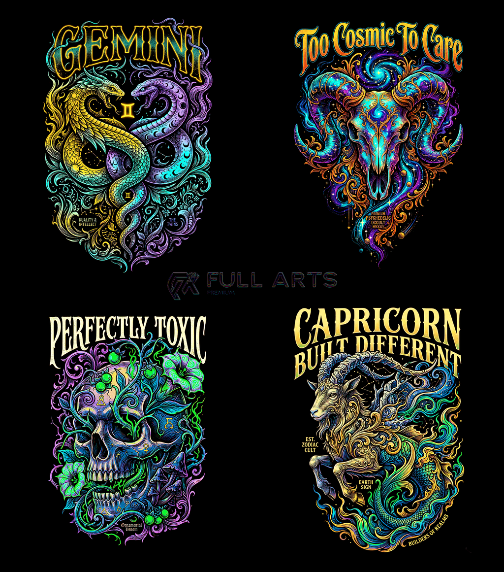 Zodiac Pack 120+ Halftone Designs